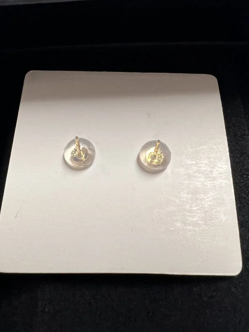 14K Yellow Gold Pearl Halo Stud Earrings Kids Girls Flower CZ Stones post back